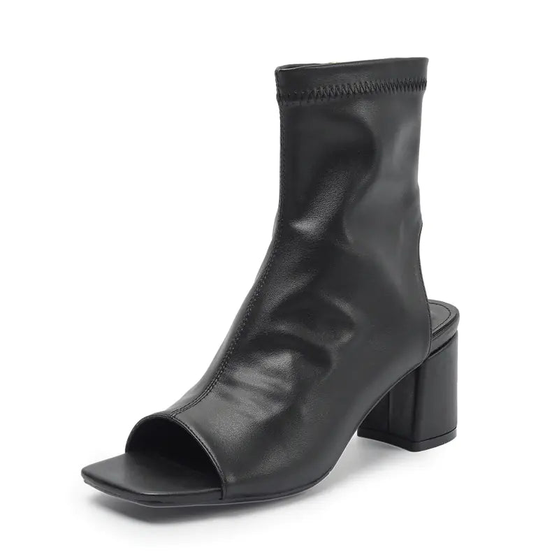 Women's Fashion Square Heel Toe Sandals
