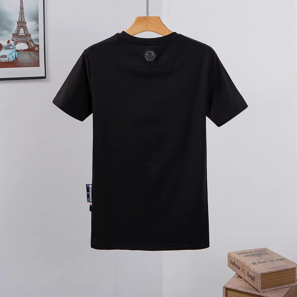 Trendy Philip Plein Skull Print Short Sleeve T-Shirt
