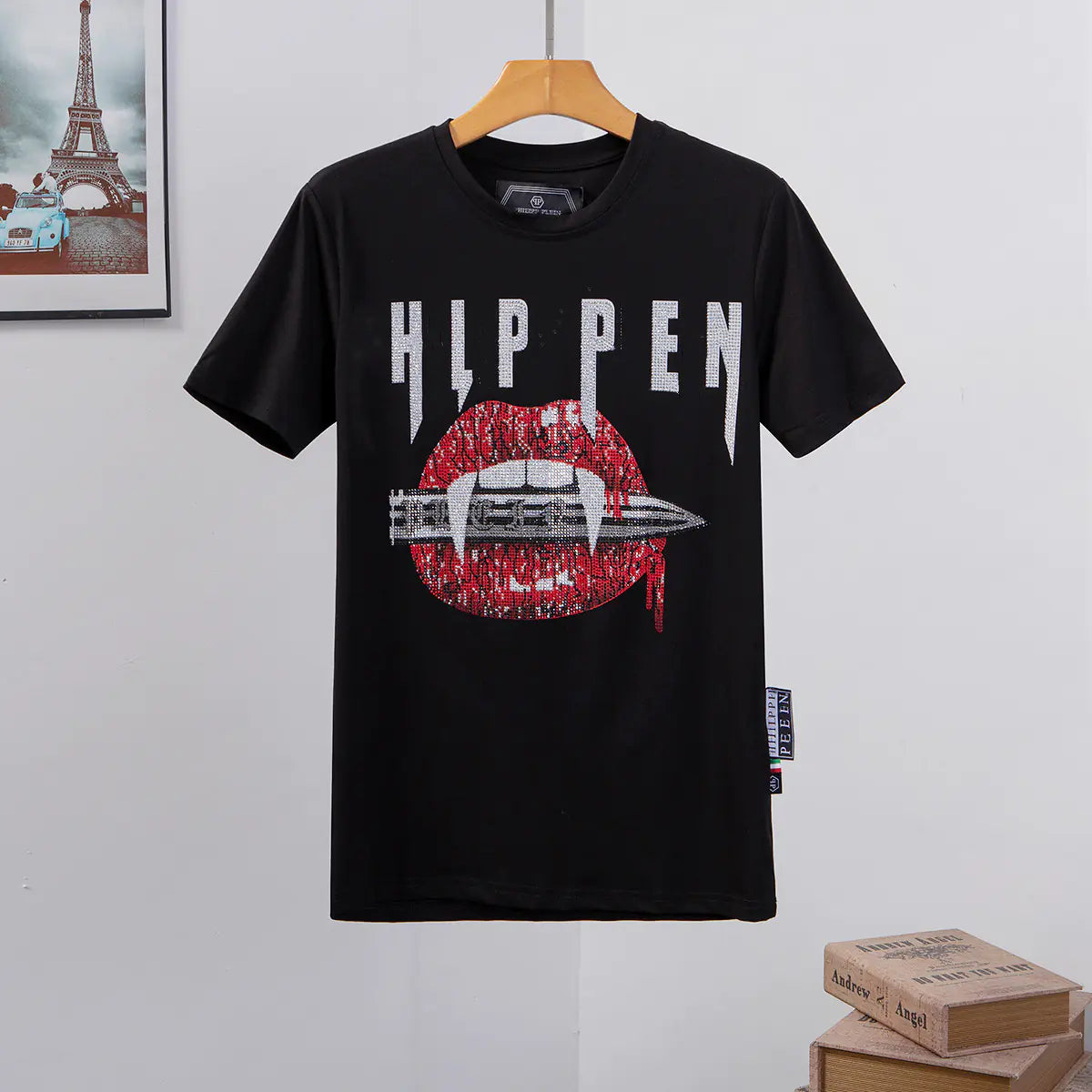 Trendy Philip Plein Skull Print Short Sleeve T-Shirt