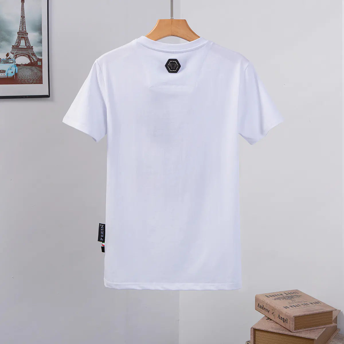 Trendy Philip Plein Skull Print Short Sleeve T-Shirt