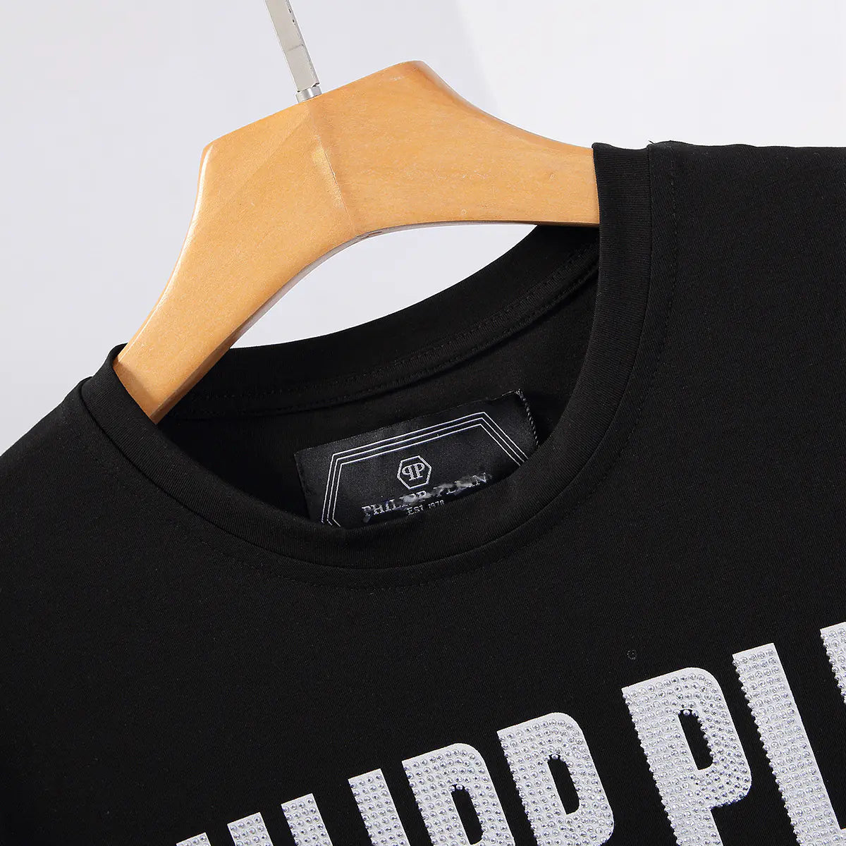 Trendy Philip Plein Skull Print Short Sleeve T-Shirt