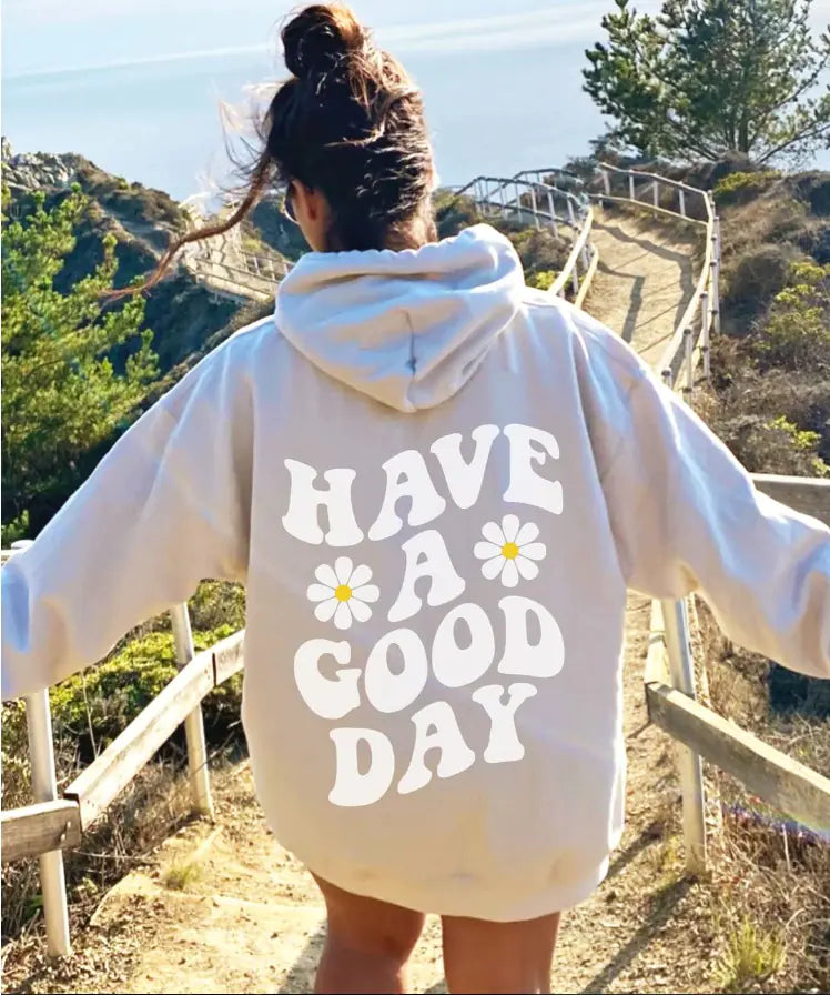 Flower Print Casual Hoodie for Men and Women