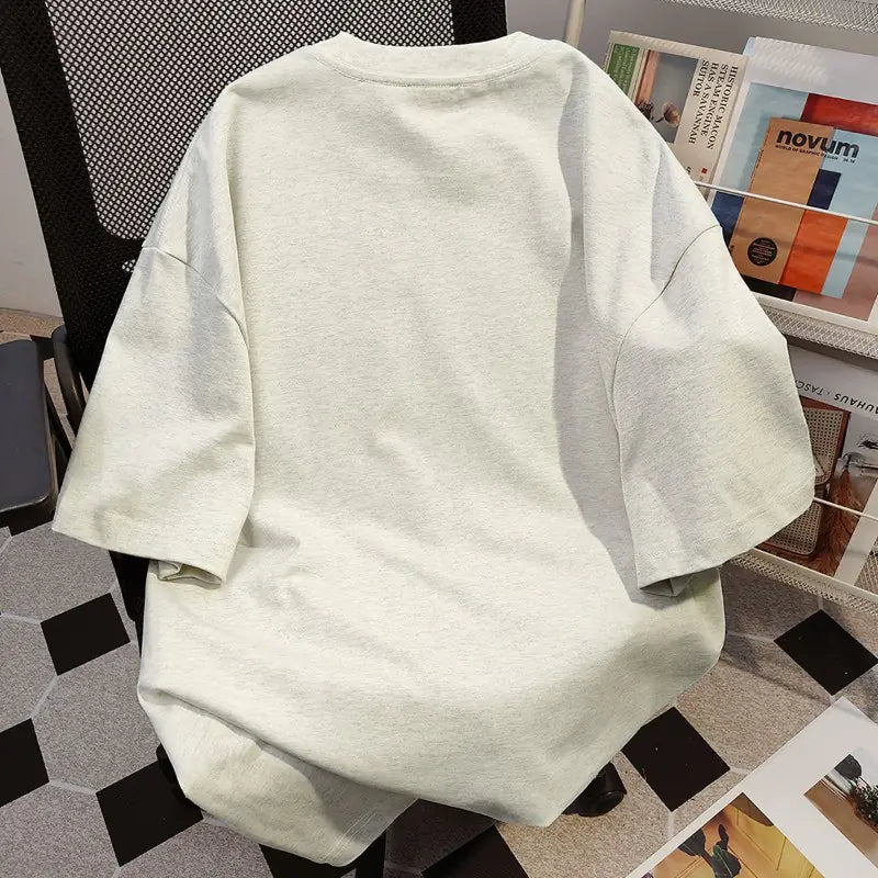 Monogram Print T-Shirts for Men and Women, Vintage Style
