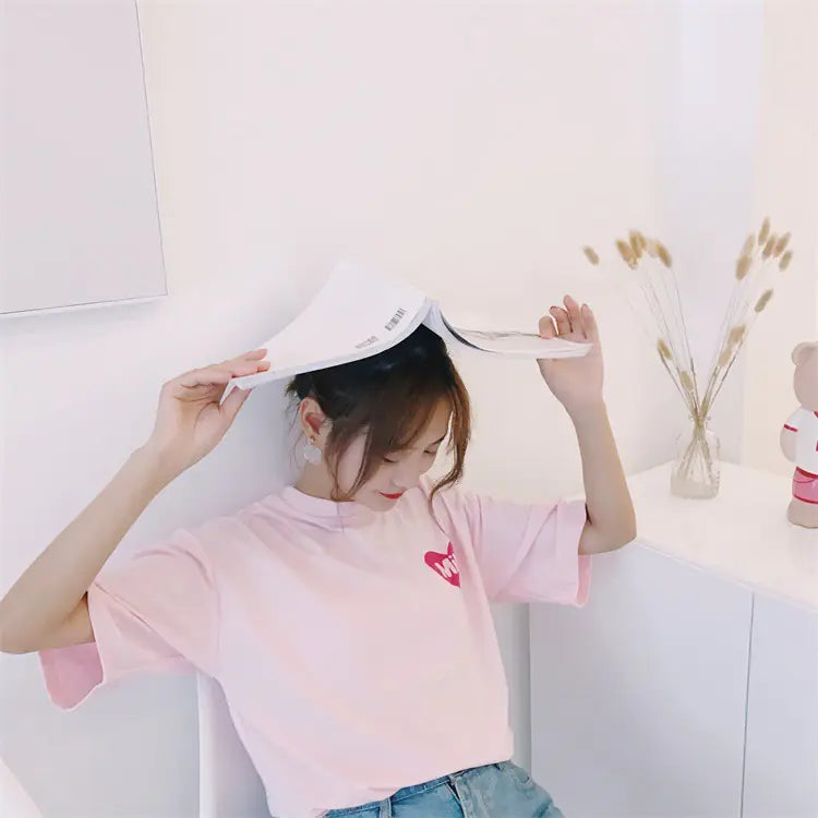 Strawberry and Milk Printed T-Shirts and Tops