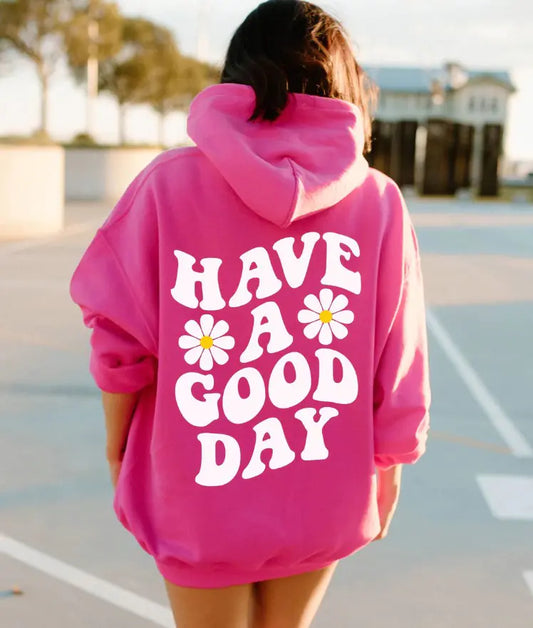 Flower Print Casual Hoodie for Men and Women