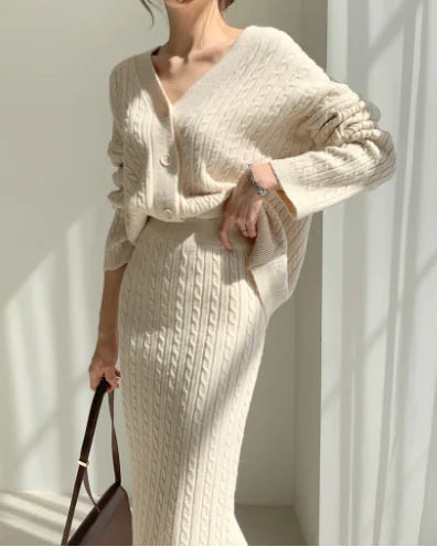 Women's Fashionable Knitted Sweater Dress