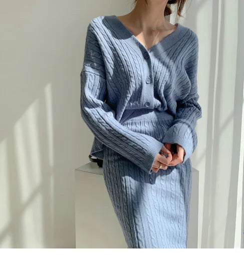 Women's Fashionable Knitted Sweater Dress