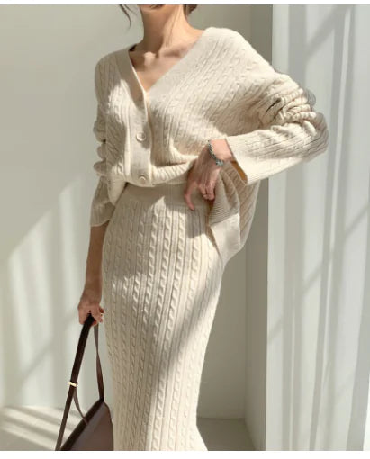 Women's Fashionable Knitted Sweater Dress