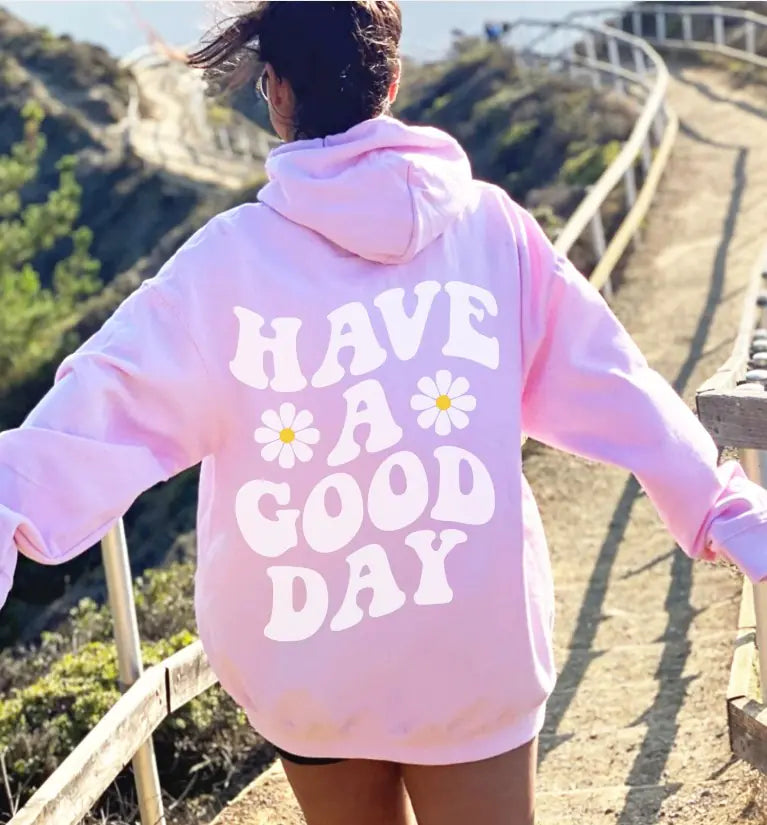 Flower Print Casual Hoodie for Men and Women