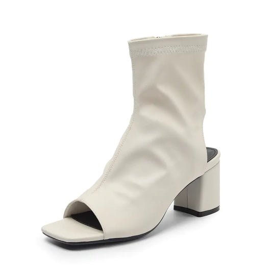 Women's Fashion Square Heel Toe Sandals